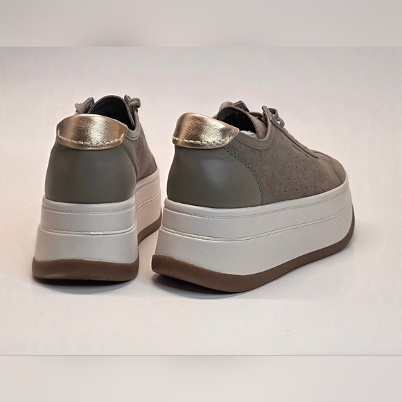 New Michael Kors Hayes Leather Platform Sneaker Women's Size 9 - Picture 10 of 12